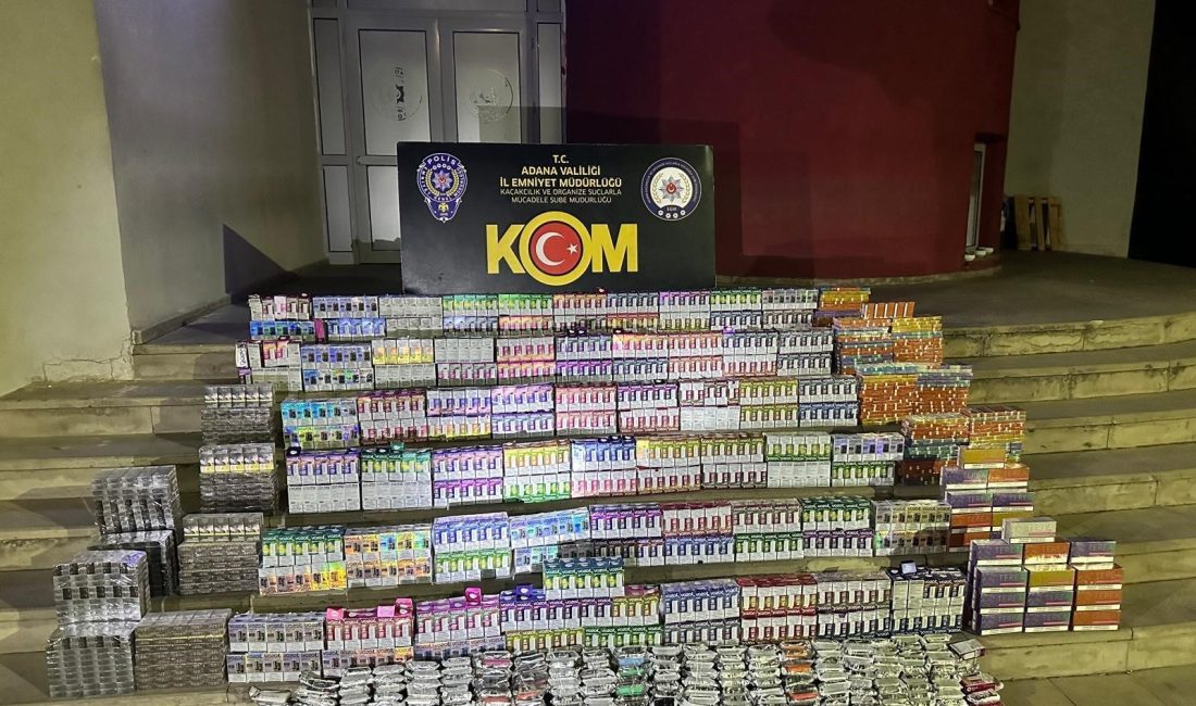 Adana’da kaçakçılık operasyonunda bin