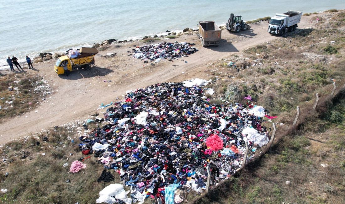 Mersin sahilinde tepki çeken