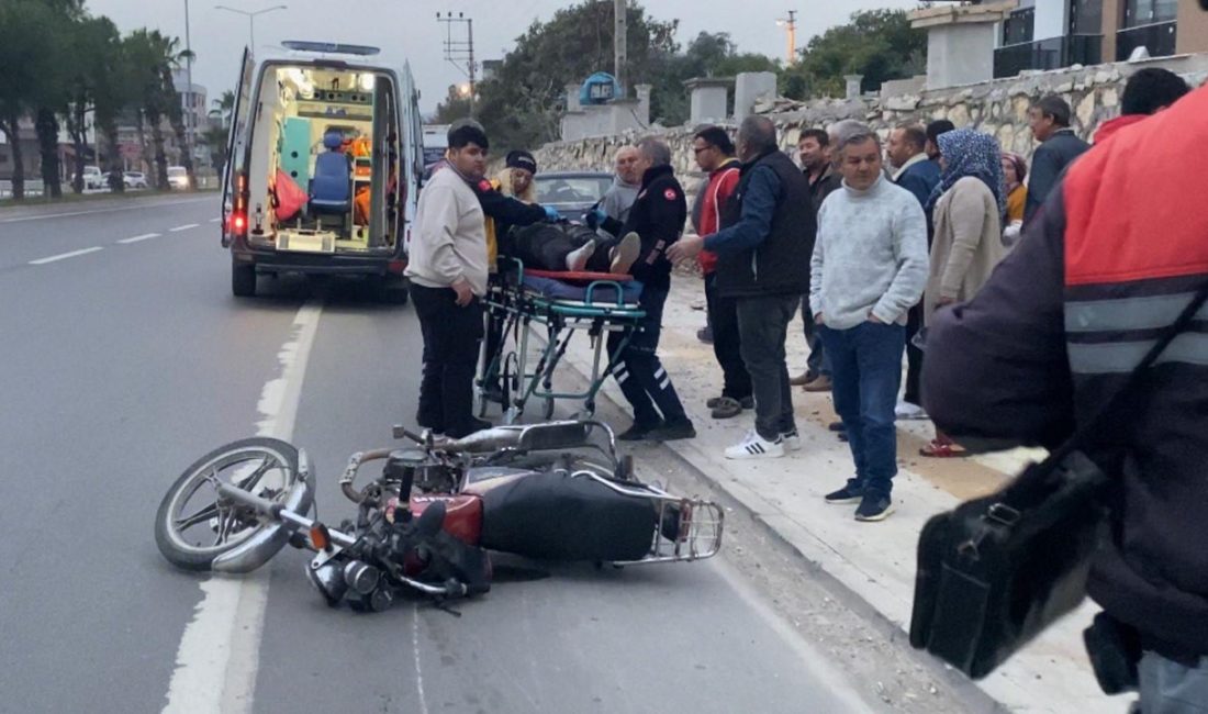Mersin'in Erdemli ilçesinde motosiklet
