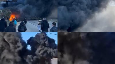 Mersin’in Silifke ilçesindeki oto lastik