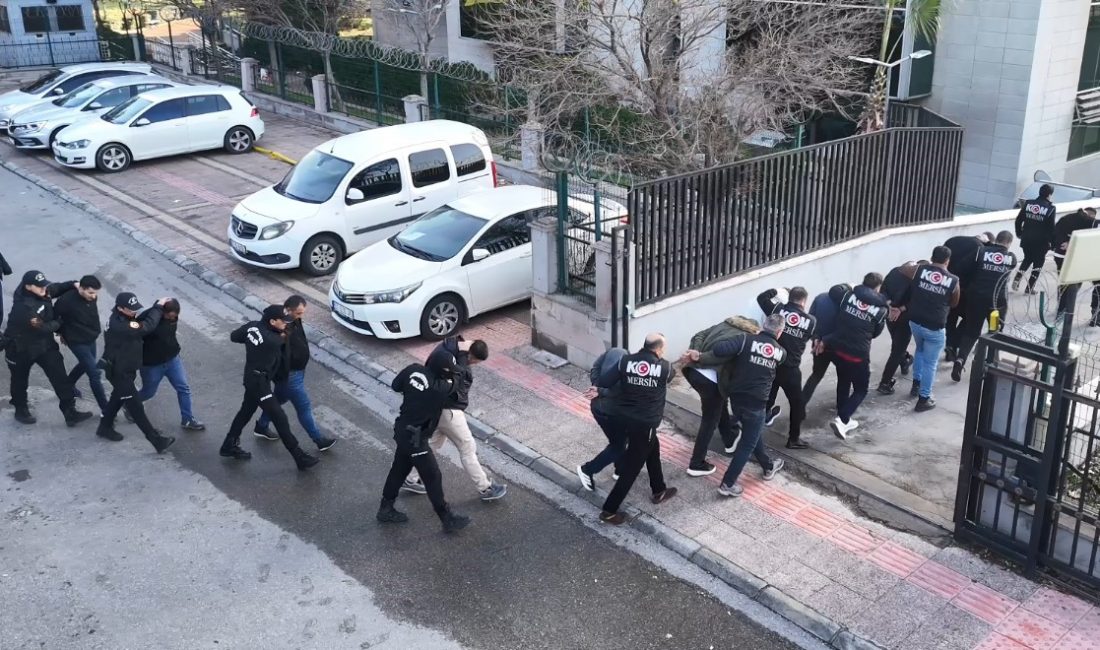 Mersin'de polisin yaptığı çalışmada