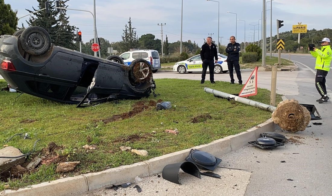 Mersin'in Erdemli ilçesinde aydınlatma