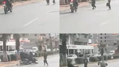 Mersin'in Erdemli ilçesinde yaya geçidini