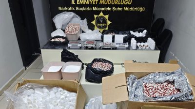 Mersin’de narkotik ekiplerinin düzenlediği operasyonda