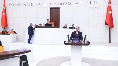 Uysal, TBMM’de yaptığı konuşmada Mersin’in