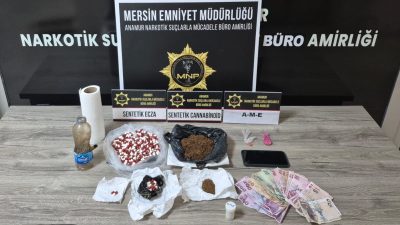 Mersin'in Anamur ilçesinde uyuşturucu madde