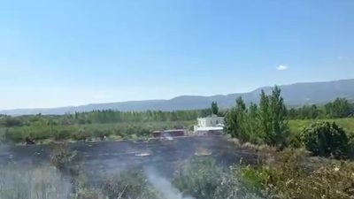 Mersin'in Mut ilçesinde çıkan bahçe