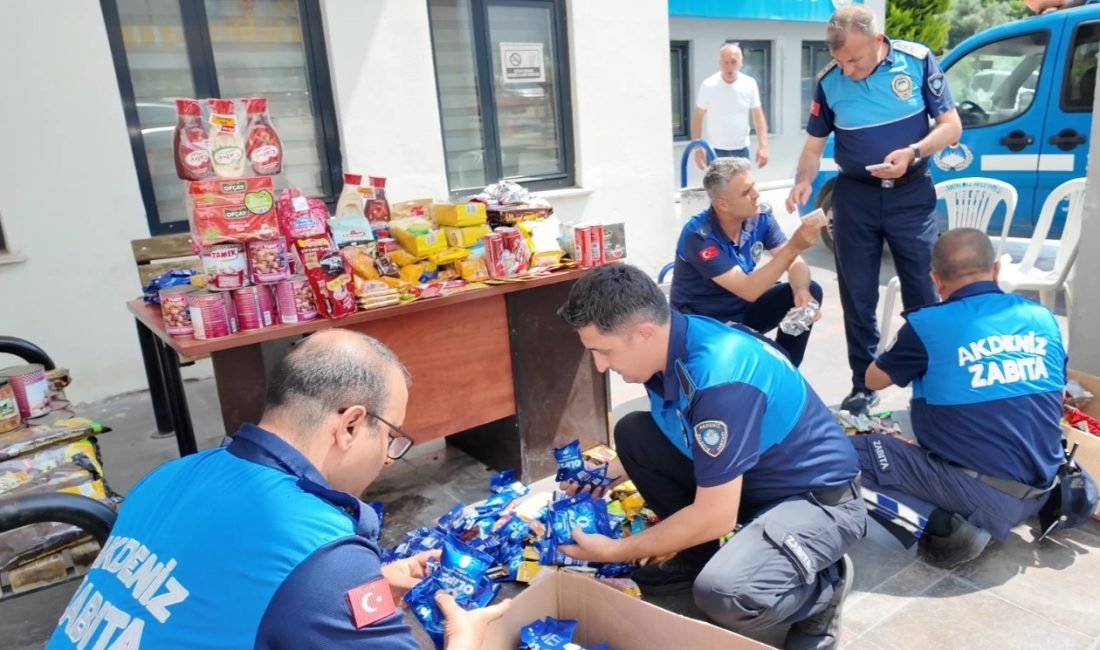 Mersin'in Akdeniz ilçesinde zabıta